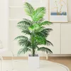 90-120cm Large Fake Palm Tree Artificial Tropical Plants Plastic Monstera Leaves Big Palm Tree Foliage for Home Garden Decor 240408