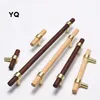 Wooden Handles for Furniture Zinc alloy in Cabinet Pulls and Modern Kitchen Doors Drawers Kids Adjustable Knobs 64mm 128mm 160mm