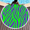 Okrągłe ręczniki plażowe ręcznik basenowy, konsekwencja zebry czarny lekki chłonny koc plażowy do pływania sportowy gimnastyk plażowy