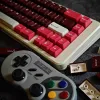 アクセサリーレッドカラーキーキャップトワックコラーインジェクション121Keysゲームメカニカルキーボードスイッチ用のライトプルーフチェリープロファイルキーキャップセットR9UA