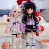 1/6 1/4 1/3 BJD Dollkläder Söt katt liten klocka tröja hoodie jacka för stor 1/6, yosd, 60 30 cm docka bjd sd dolltillbehör