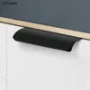 Золотое черное скрытое шкаф ручки алюминиевого сплава с длинным кухонным шкафом вытягивания ручка для спальни ручки мебели ручки ручки