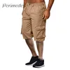 Shorts Shorts da uomo con abbigliamento da lavoro tascabile 2024 pantaloni casual sciolte estate