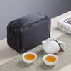 Travel Ceramic Portable Teaset Chinese pot 1 theepot 2/4 theekopjes 1Bag Tea Set Gongfu theesets Coffeeware Teaware Gaiwan Cup Cups