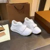 Baskets de créateurs Chaussures décontractées surdimensionnées blanc noir en cuir noir de luxe Velvet en daim pour femmes