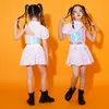 Vêtements hip hop pour enfants à paillettes à paillettes à paille