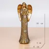 Dekorative Figuren Nordic Light Luxus Gold Angel Statue Showcase Windows Home Entry Innenhof Desktop Harz basteln kleine Dekorationen