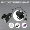 Cykelbelysning Front USB -laddningsbar mountainbike strålkastare LED -ficklampa cykelljus bakre bakljus cykeltillbehör