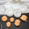 3D Baby Face Soft Clay Ceramic Mold Dolls Face Silicone Mold Cake Decorating Tools Chocolate Candy Cupcake Topper Clay Soap Mold Mold Mold