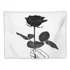 Tapestries Black Rose Hand Holding Tapestry House Decorations Decoration Room Design