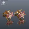 CUFF LINKS MEN CUFFLINKS TOMYE XK20S012 HIGH LUZ FUNCIONAL ZIRCON PURPO PURPHO BUSINE TUXEDO DRESS CAMIS