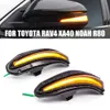 Luz de giro de LED dinâmico intermitente da luz piscando para Toyota RAV4 XA40 2013-2018 Noah R80 4Runner Flowing Side Mirror Light