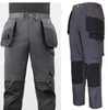 Men's Pants Men Auto Repair Electrician Workwear Outdoor Tactics Multiple Pockets Cargo Trousers