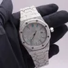 Luxurius aussehend voll aussehend zu sehen, wie er für Männer Frau Top Handwerkskunst einzigartige und teure Mosang Diamond Uhren für Hip Hop Industrial Luxuriöses 98541