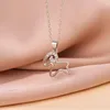 Pendant Necklaces Silver Plated Animal Crystal Lambs Luck SheepClavicle Chain
