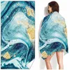 Toalha Microfiber Beach Super Lightweight Padring Bath Bath Blanket à prova de areia multiuso para viagem