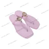 Designer Slippers Luxury Brand Sandals Women Slipper Floral Brocade Leather Slides Woman Flip Flops Fashion Beach Shoes rubber jelly slider mules sandale sandles