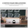 Lagringsflaskor 2st Tea Bag Organizer Acrylic Sugar Holder Coffee Bar Desktop