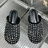 Slippers Footwear glissades Femmes Mules Chaussures pour la mode de la plage de strass femelles à l'extérieur des dames sandales