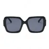 Солнцезащитные очки для мужчин 400 УФ -защита Классическая итальянский стиль черный квадратный рам