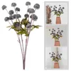 Fiori decorativi 4 pezzi Decorazione floreale artificiale Dandelion per le tara dentili da matrimonio Ornamento di plastica elegante