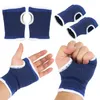 2Pcs Blue Palm Wrist Hand Support Glove Elastic Brace Sleeve Sports Bandage Gym Wrap