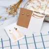 Jewelry Boxes 50pcs 6x9cm earrings display cardboard packaging cardboard necklace jewelry organizer small commercial material supplies