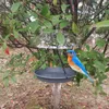 Metallhang Vogelfutterleiter Kreative Vögel Fütterungsschale Multi -Verwendung Hanging Birds Feeder -Behälter für Vögel Fütterungsinstrument Lieferungen