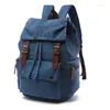 Backpack Retro Vintage Canvas ordinateur portable pour hommes Women School Mochila Feminina Fashion Antift Travel Backpacks