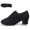 Scarpe da ballo dkzsyim donne da donna moderna da donna latina rumba jazz outdoors pai paillettes pratica danzando a medio tacco 3/5 cm