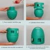 Groene duivenwaterwaterpot Plastic Pet Drinker Dispenser Container Water fles voor vogels Leveringen 1/3/5L