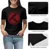 Women's Polos Black And Red T-shirt Summer Tops Shirts Graphic Tees T-shirts For Women