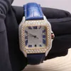 Luxe die er volledig uitziet, bekijk Iced For Men Woman Top vakmanschap uniek en dure Mosang Diamond Watchs voor Hip Hop Industrial Luxueuze 55062