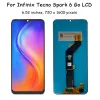 Original pour Infinix Tecno Spark 6 Go KE5J, LCD KE5K Affichage de l'écran tactile Digitizer pour Tecno Spark Go 2020 KE5S LCD