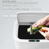 Afvalbakken Smart Trash Can Volledig automatisch PAKKAIN PRASH CAN Home Slaapkamer Smart Inductie Keuken Toilet Lare Plastic afval kan L49