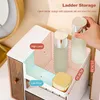 Ergocar Retro Series multifunktion sminkar Dammtät kosmetisk lagring BoxCosmetics Skin Care Products Smycken Organisator C 240329