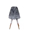 Coperchio di sedia a guscio a colore solido Allungo coperture per sedie posteriori a buon mercato copertine di sedili da pranzo stampati per il banchetto per feste di hotel bar per la casa