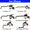 Original New Ear Högtalare Earpiece Flex för iPhone X XR XS 11 Pro Max Proximity Light Sensor Flex Cable Replacement Parts