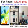 Svart 6,52 tum för Xiaomi Redmi A1 220733SI LCD Display Touch Screen Digitizer Assembly Redmi A1+ Plus / With Frame