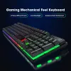 Combo's Nieuw toetsenbord en muisset bedraad toetsenbordkantoor Typing gaming Mechanisch toetsenbordmuis Tweerde stuk set computer Universal