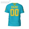 Numéro de nom personnalisé Kazakhstan Flag Emblem 3D T-shirts pour hommes femmes Tees Jersey Team Vêtements de football fans de football T-shirt