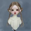 30 cm Puppenperücke Pony Ponytail Curly Soft Mohair Perücken geeignet für 1/6bjd Puppenperücke Spielzeugzubehör 6-7 Zoll Haar 240328