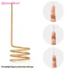 10pcs Metal Parting Finger Tip Ring Hair Sectioning Comb Hair Braiding Weaving Curling Hair Selecting Tool