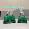 Sac de créateur de haute qualité 10A Sac à main de luxe de luxe Crocodile en cuir crossbody Sacs d'épalsine rose blanc noir