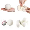 1/3/6pcs de lã secagem bola antiestática anti-enquadrões de lã de lã secaram as peças de lavagem reutilizável de bola 5 cm