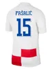 3xl 4xl 2024 Koszulki piłkarskie Croacia Mandzukic Modric Perisic Kalinic Football Shirt 24 25 Croazia Rakitic Chorwacja Kovacic Full Men Men Kids Fan Wersja gracza