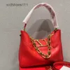 Style Designer Bag Hobo Punk Tote Shopping Underarm Chain Bucket Valentnno Single Shoulder Messenger Large Rivet Purse Stud Bags Portable 6DLN