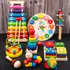 Jouets Montessori Rattles en bois Make Sound Sensory Baby Development Toys apprentissage des jouets éducatifs pour les enfants 1 2 3 ans