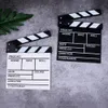 30 x 27cm Vlog Enregistrement du réalisateur en bois Cinema Clapperboard Clapboard Video Scene Movie télévisée