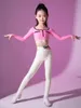 Stage Wear 2024VENNY Latin Dance Dress Separate Long Sleeve Training For Girls And Children Professional Tight Pants